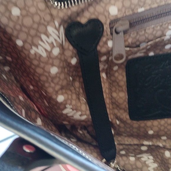 🎁💝NWT Brighton ❤️s Vera pink, black and grey canvas and leather tote bag. - Picture 15 of 16